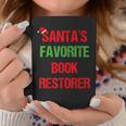 Book Restorer Pajama Christmas Graphic Print Coffee Mug Unique Gifts