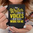 Book Writer Voices In My Head Work For Me Author Writing Graphic Print Coffee Mug Unique Gifts