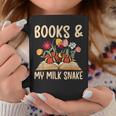 Books & My Milk Snake Owner Milk Snake Lover Milk Snakes Graphic Print Coffee Mug Unique Gifts