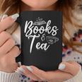 Books & Tea Book Reading Bookworm Read Books Librarian Graphic Print Coffee Mug Unique Gifts