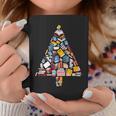 Books Christmas Tree Reading Club Librarian Library Xmas Graphic Print Coffee Mug Unique Gifts