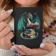 Books Dragon Reading Book Lover Graphic Print Coffee Mug Unique Gifts