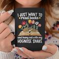 Books And My Hognose Snake Owner Hognose Snake Lover Graphic Print Coffee Mug Unique Gifts