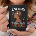 Books And Locs Loc'd Dreadlocs Locd Hair Graphic Print Coffee Mug Unique Gifts