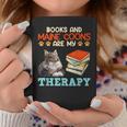 BOOKS AND MAINE COONS ARE MY THERAPY Main Coon Graphic Print Coffee Mug Unique Gifts BOOKS AND MAINE COONS ARE MY THERAPY Main Coon Graphic Print Coffee Mug Unique Gifts