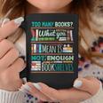 Too Many Books Not Enough Shelves Book Club Graphic Print Coffee Mug Unique Gifts Too Many Books Not Enough Shelves Book Club Graphic Print Coffee Mug Unique Gifts