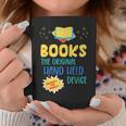 Books The Original Hand Held Device Librarian Read Teacher For Men Women Kids Graphic Print Coffee Mug Unique Gifts