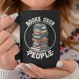 Books Over People Rainbow Reading Bookworm Book Lovers Graphic Print Coffee Mug Unique Gifts