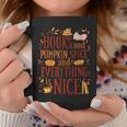 Books And Pumpkin Spice Cute Fall Aesthetic Graphic Print Coffee Mug Unique Gifts