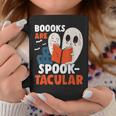Books Are Spook-Tacular Halloween Bookworm Book Reading Graphic Print Coffee Mug Unique Gifts