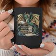 Bookworm Dragons Reading Book Dragons And Books Graphic Print Coffee Mug Unique Gifts