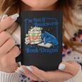Bookworm I'm A Book Blue Dragon Fantasy Reader Bookish Graphic Print Coffee Mug Unique Gifts