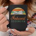 Bookworm Introvert Fun Book Lovers Reading Graphic Print Coffee Mug Unique Gifts