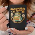 Bookworm And Proud Retro Reading Aesthetic Books Library Graphic Print Coffee Mug Unique Gifts
