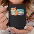 Bookworm Reading Hamster Books Graphic Print Coffee Mug Unique Gifts