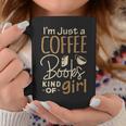 Bookworm Shirt I'm Just A Coffee Books Lover Women Girl Tee Graphic Print Coffee Mug Unique Gifts