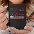 Bookworm Shirt Single Taken Checklist Too Busy Reading Books Graphic Print Coffee Mug Unique Gifts