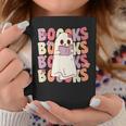 Boooks Halloween Ghost Pun Boo Books Groovy Ghost Graphic Print Coffee Mug Unique Gifts