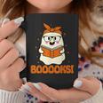Booooks Ghost Boo Read Books Library Teacher Halloween Cute For Men Women Kids Graphic Print Coffee Mug Unique Gifts