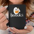 Booooks Halloween Cute Ghost Reading Library Books Graphic Print Coffee Mug Unique Gifts