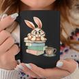Bunny With Books And Coffee Reading Booknerd Bookish Easter Graphic Print Coffee Mug Unique Gifts