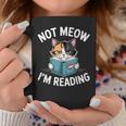 Calico Cat Graphic Not Meow Im Reading Book Lover Graphic Print Coffee Mug Unique Gifts