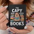 Capybara Book Lover Rodent Animal Capy Bookworm Graphic Print Coffee Mug Unique Gifts