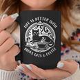 Cat Book And Coffee Make Life Beautiful Cat Mum Graphic Print Coffee Mug Unique Gifts Cat Book And Coffee Make Life Beautiful Cat Mum Graphic Print Coffee Mug Unique Gifts