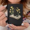 Cat On Book Flowers Cute Kitten Kitty Women Girls Kids Graphic Print Coffee Mug Unique Gifts Cat On Book Flowers Cute Kitten Kitty Women Girls Kids Graphic Print Coffee Mug Unique Gifts