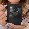 Cat Reading Book Retro Cat Photo Humor Graphic Print Coffee Mug Unique Gifts Cat Reading Book Retro Cat Photo Humor Graphic Print Coffee Mug Unique Gifts
