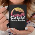 Cats And Comic Books Or Women's Cat And Comic Book Graphic Print Coffee Mug Unique Gifts