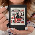 Cats Music Books Lover Essentials Red Retro Silkscreen Graphic Print Coffee Mug Unique Gifts Cats Music Books Lover Essentials Red Retro Silkscreen Graphic Print Coffee Mug Unique Gifts