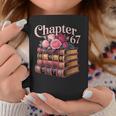 Chapter 67 Floral Book Stack Graphic Print Coffee Mug Unique Gifts