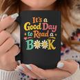 Cheerful Good Day To Read A Book Cozy Warm Bookworm Graphic Print Coffee Mug Unique Gifts