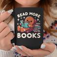 Christmas Teacher Shirt Read More Books Women Graphic Print Coffee Mug Unique Gifts