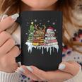 Christmas Tree Snowman Reindeer Book Stack Librarian Graphic Print Coffee Mug Unique Gifts