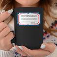 Classic Composition Book Cover Teachers And Students Graphic Print Coffee Mug Unique Gifts