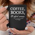 Coffee Books & Oxford Commas Bookworm Grammar Nerd Gift Graphic Print Coffee Mug Unique Gifts
