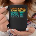Coffee Books Dogs And Social Justice Human Rights Equality Graphic Print Coffee Mug Unique Gifts