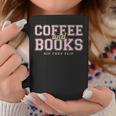 Coffee And Books Sip Then Flip Retro Varsity Reading Graphic Print Coffee Mug Unique Gifts
