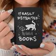 Coffee Cats And Books Ironic Kitty Literature Graphic Print Coffee Mug Unique Gifts
