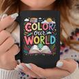 Color Our World Book Reading Program 2026 Summer Reading Graphic Print Coffee Mug Unique Gifts