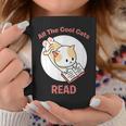 All The Cool Cats Read Book And Cat Lover Graphic Print Coffee Mug Unique Gifts