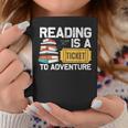 Cool Reading For Men Women Read Books Library Book Lovers Graphic Print Coffee Mug Unique Gifts