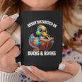 Cool Vintage Easily Distracted By Ducks & Books Lover Graphic Print Coffee Mug Unique Gifts