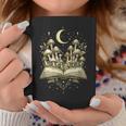 Crescent Mushroom Book Fungi Art Woodland Mystical Night Graphic Print Coffee Mug Unique Gifts