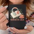 Cute Audiobook Girl Aesthetic Book & Tea Love Graphic Print Coffee Mug Unique Gifts