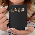 Cute Dachshund Book Reading Wiener Dog Bookish Librarian Graphic Print Coffee Mug Unique Gifts