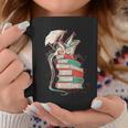 Cute Dragon Reading Cat Books Dragon Graphic Print Coffee Mug Unique Gifts