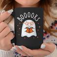 Cute Ghost Reading Book Booooks Teacher Halloween School Kid Graphic Print Coffee Mug Unique Gifts